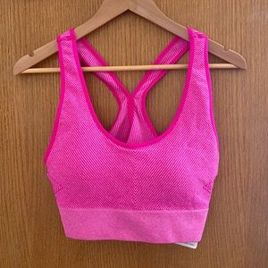 RBX • NWT! Sports Bra - Neon Fuchsia Seamless Bra with Keyhole - Size XL